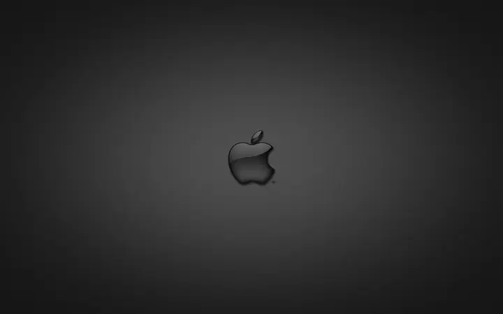 Dark Apple Monogram as a phone lock screen