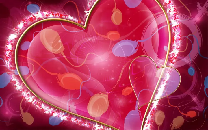 Neon Hearts In Love as a phone lock screen