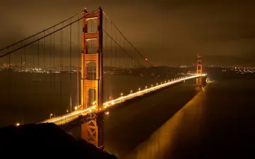Golden Gate At Night wallpaper