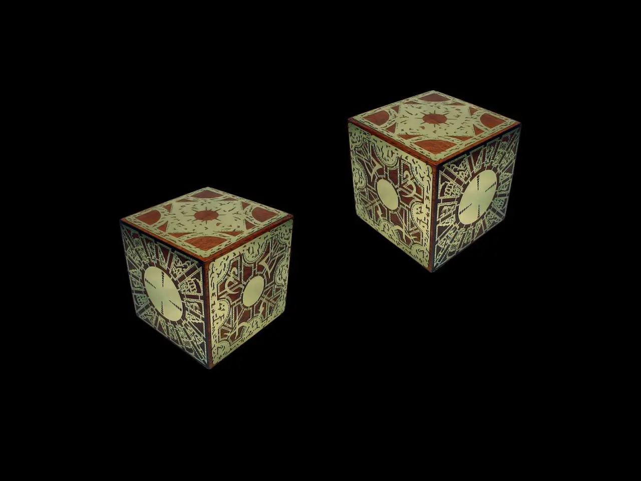 Lament Configuration Cubes – black and grey desktop wallpaper, 1600×1200
