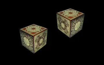 Decorated Cubes with Symbols wallpaper