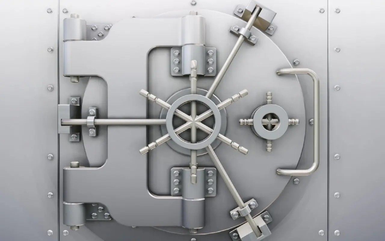 Heavy Steel Vault Door – grey desktop wallpaper, 1680×1050