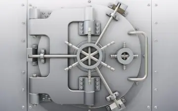 Heavy Steel Vault Door wallpaper
