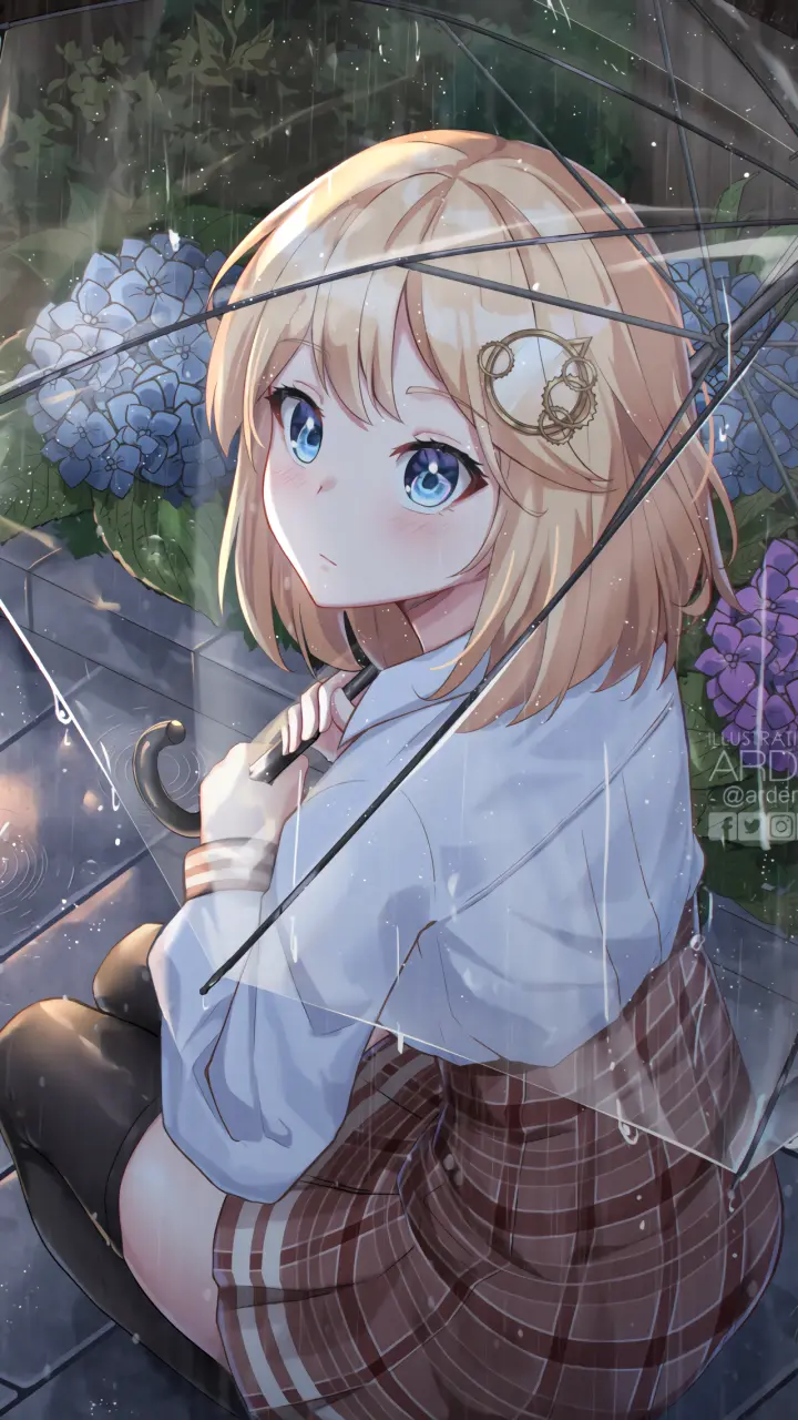 Rainy Day Reflections as a phone lock screen