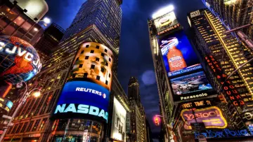 Neon Lights Of Times Square wallpaper