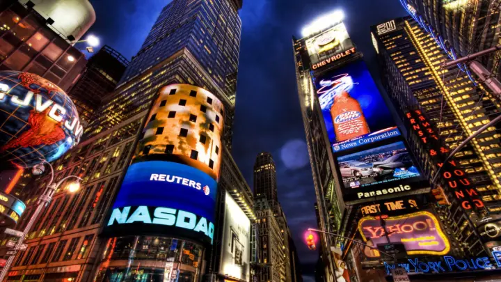 Neon Lights Of Times Square as a phone lock screen