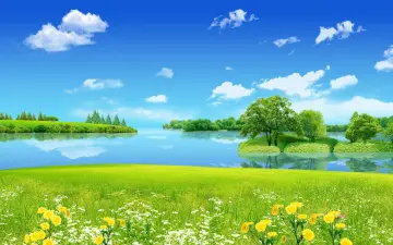 Spring Lake Meadow wallpaper