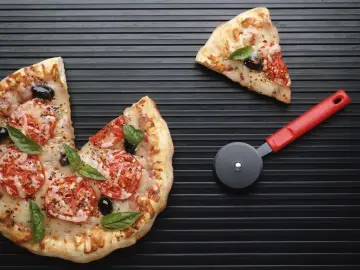 Fresh Baked Pizza Slice wallpaper