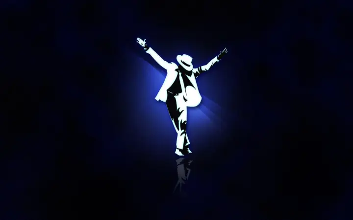 King of Pop Silhouette as a phone lock screen