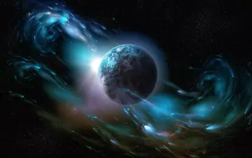 Cosmic Planet in Motion wallpaper