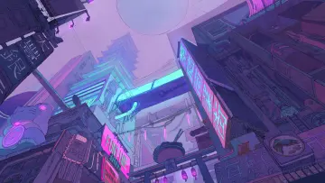 Neon Alley Dreams wallpaper