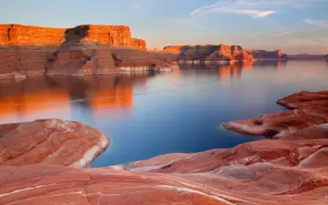 Canyon Waters at Sunset wallpaper