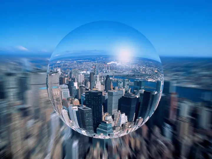 World Within A Sphere as a phone lock screen