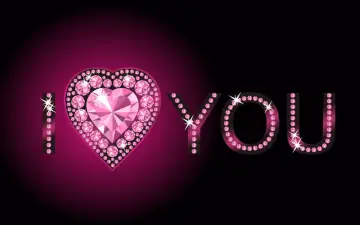 Sparkling Diamond Love wallpaper
