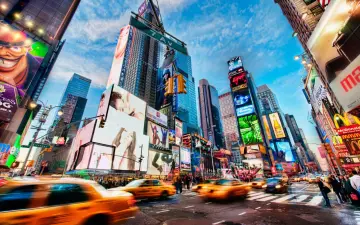 Neon Lights of Broadway wallpaper