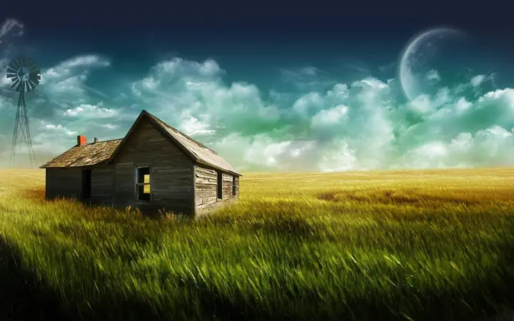 House Under The Moon as a phone lock screen