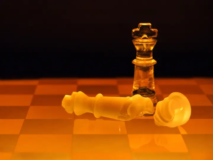 Checkmate In Amber Glow as a phone lock screen
