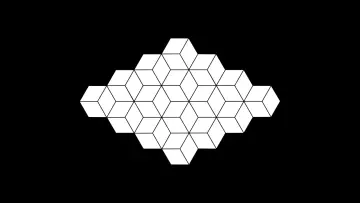 Geometric Diamond Cube Lattice wallpaper