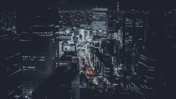 Midnight City Skyline wallpaper