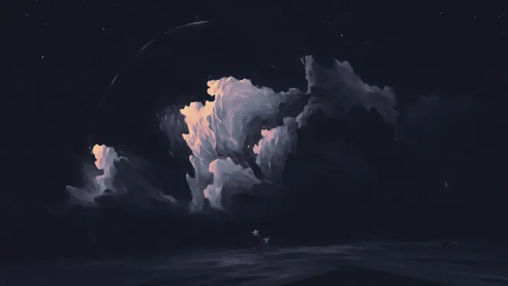 Clouds in the Night as a phone lock screen