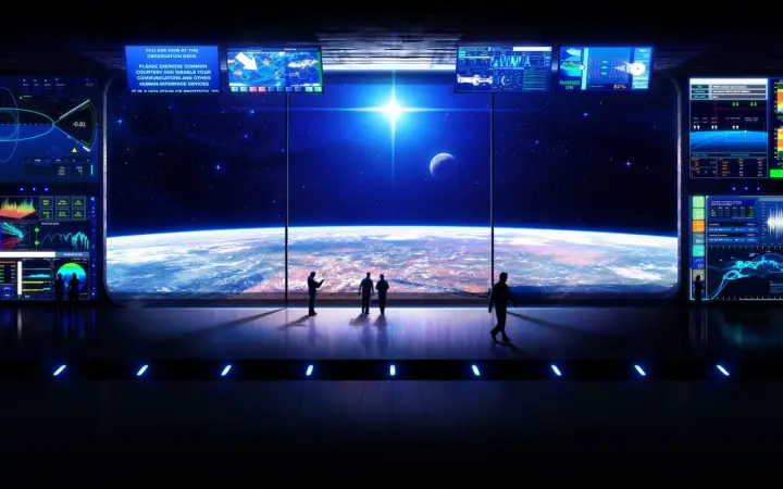 View From Space Station as a phone lock screen