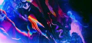 Neon Paint Waves wallpaper