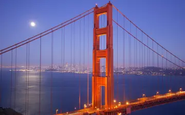 Golden Gate At Dusk wallpaper