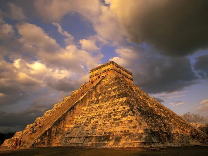 Ancient Pyramid At Sunset as a phone lock screen