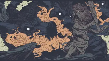 Mythic Beasts In Smoke wallpaper
