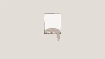 Sleepy Cat in Frame wallpaper