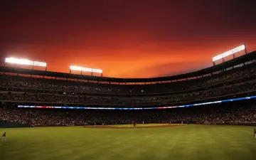 Twilight Over The Ballpark wallpaper