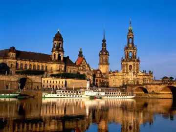 Historic City By The River wallpaper