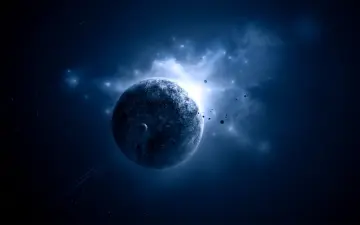 Eclipse Over Distant Worlds wallpaper