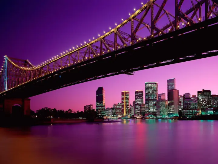 Purple Night Skyline as a phone lock screen