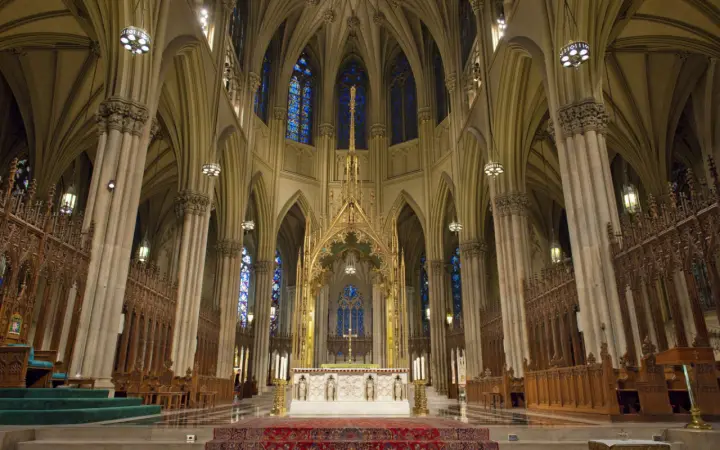 Gothic Cathedral Interior Sanctuary as a phone lock screen