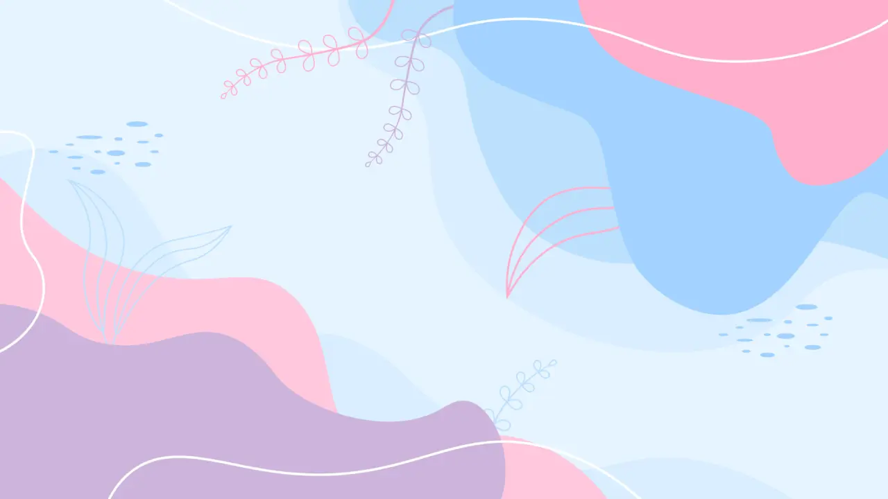 Soft Pastel Abstract Shapes – white and blue desktop wallpaper, 1920×1080