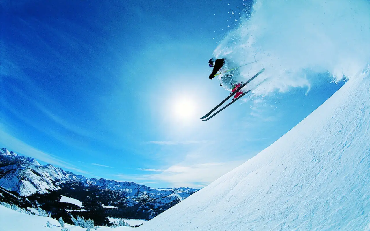 Leap Into The Blue – blue desktop wallpaper, 1920×1200
