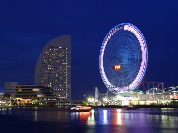 Neon Lights In Yokohama wallpaper