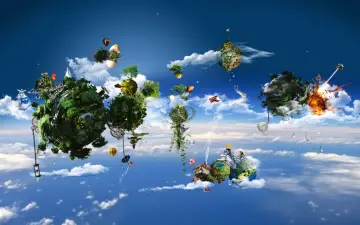 Floating Islands in the Sky wallpaper