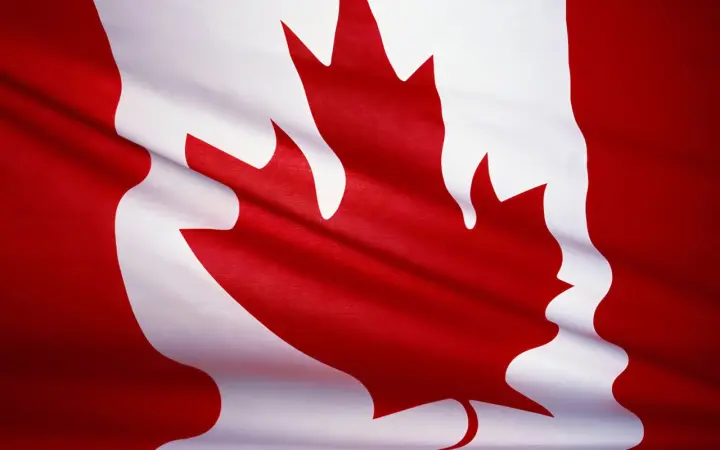 Waving Canadian Maple Leaf as a phone lock screen