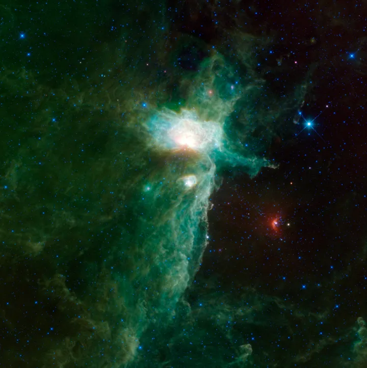 A Different View of the Flame Nebula as a phone lock screen