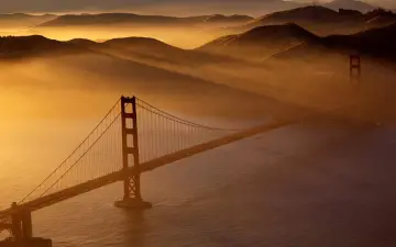 Golden Gate At Sunrise wallpaper