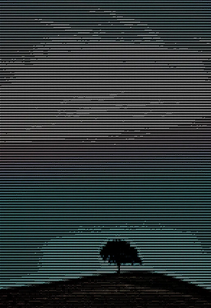 Digital ASCII as a phone lock screen