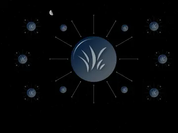 Cosmic Grass Orbs wallpaper